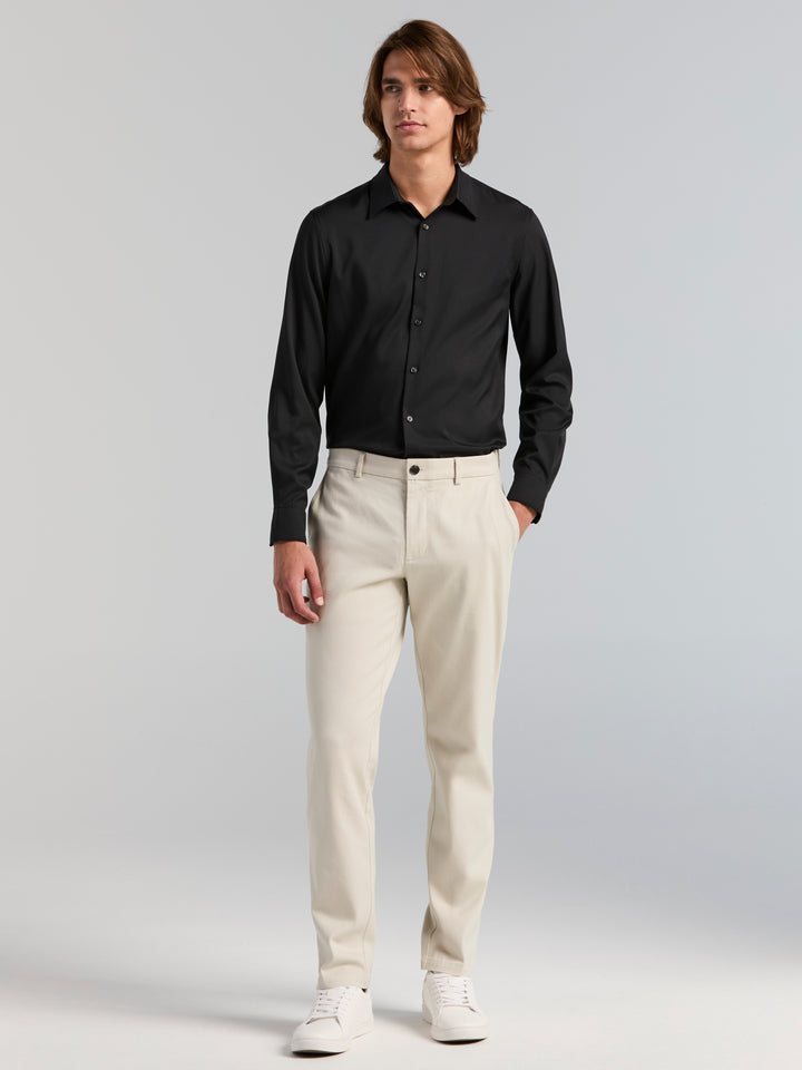Cotton Slim Sateen Anywhere Chino Pant (Moonstruck) 
