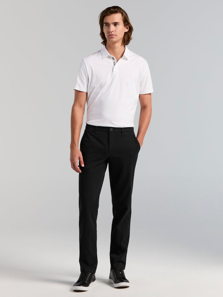 Cotton Slim Sateen Anywhere Chino Pant (Caviar) 