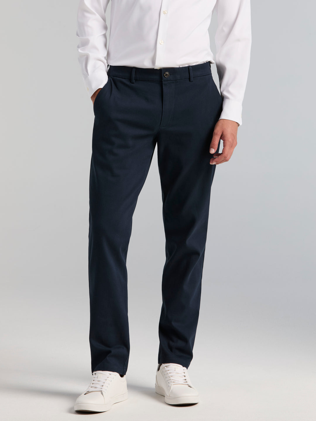 Cotton Slim Sateen Anywhere Chino Pant (Dark Sapphire) 