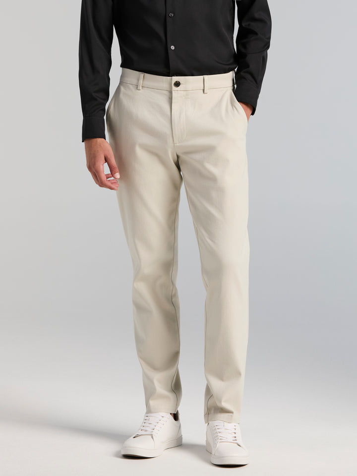 Cotton Slim Sateen Anywhere Chino Pant (Moonstruck) 