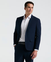 Slim Fit Seersucker Suit Jacket (Navy) 