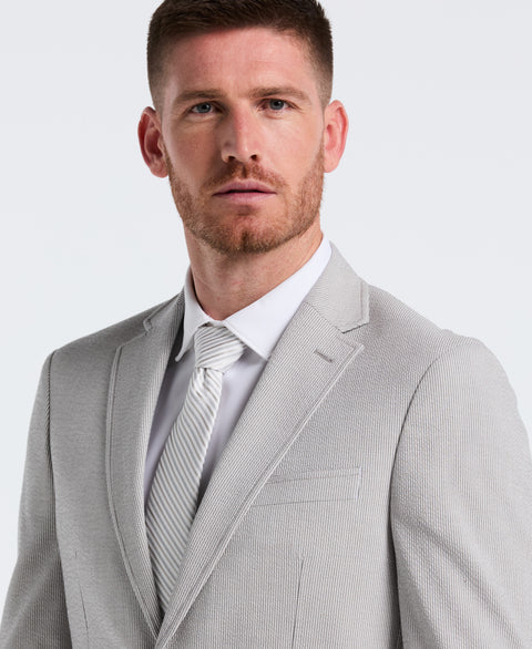 Slim Fit Seersucker Stripe Suit Jacket