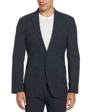 Slim Fit Woven Suit Jacket (Dark Sapphire) 