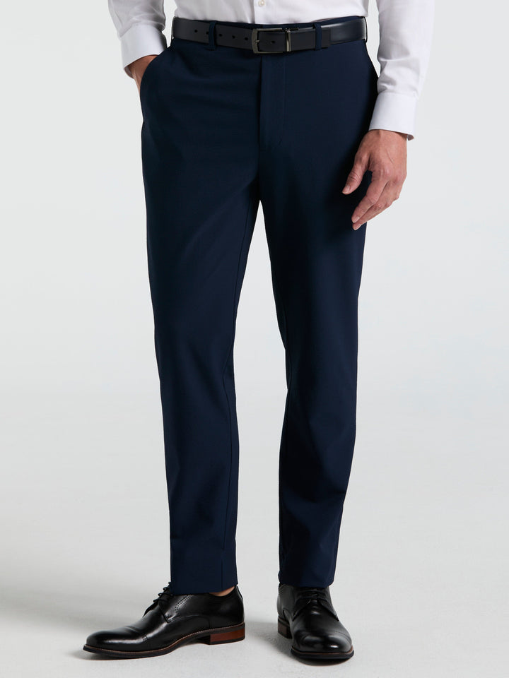 Slim Fit Seersucker Suit Pant (Navy) 