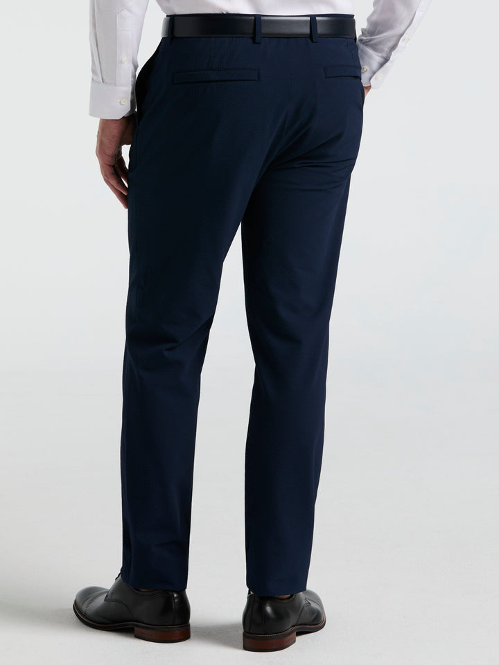Slim Fit Seersucker Suit Pant (Navy) 