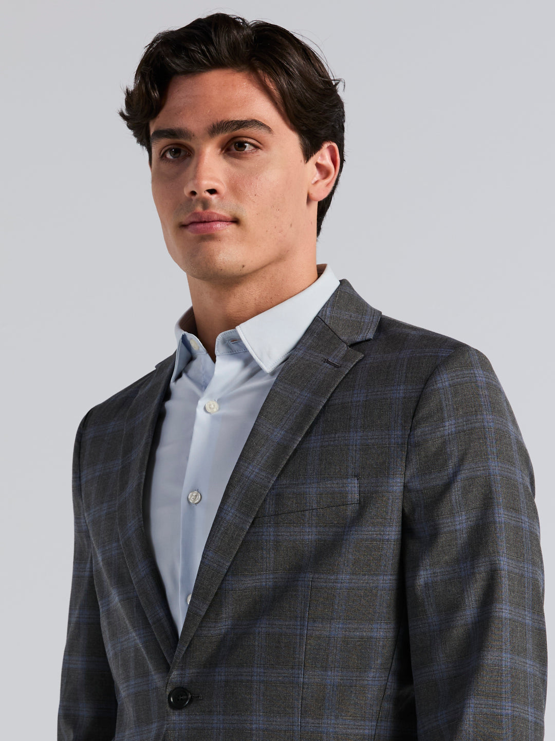 Slim Fit Shadow Glen Plaid Sport Jacket