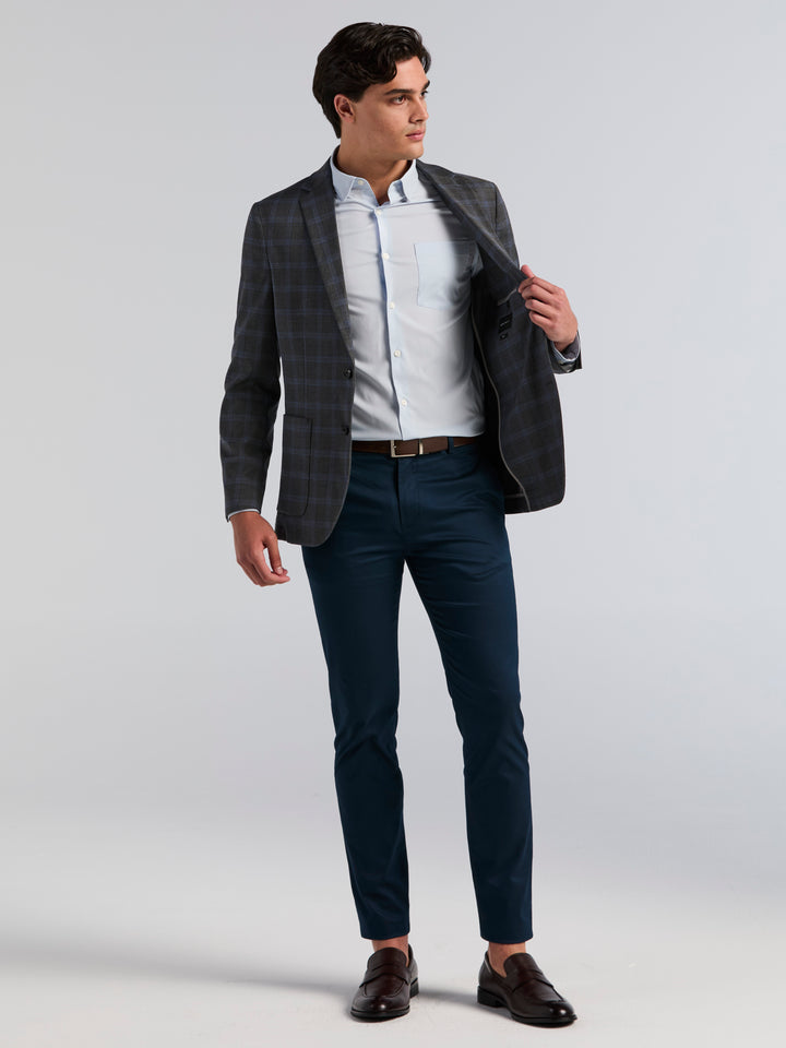Slim Fit Shadow Glen Plaid Sport Jacket