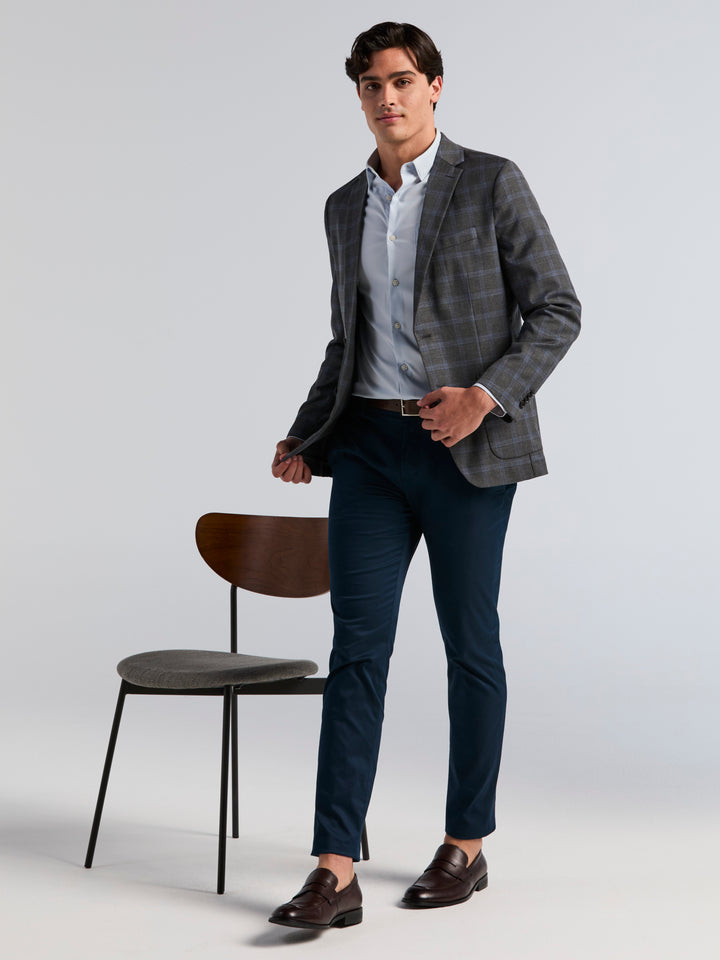 Slim Fit Shadow Glen Plaid Sport Jacket