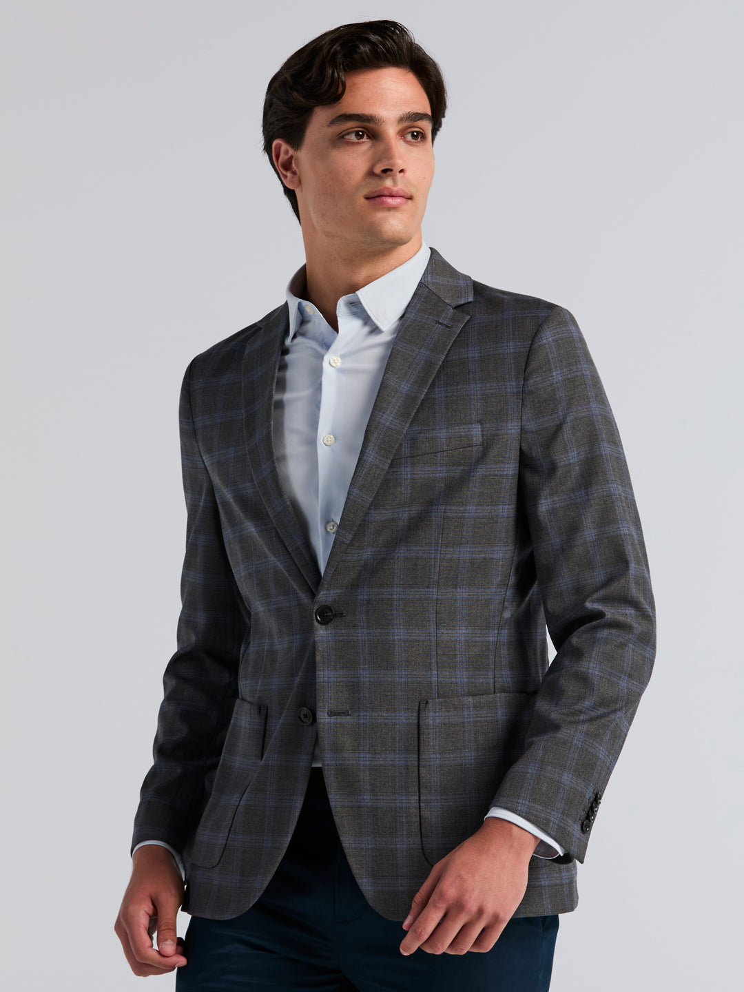 Slim Fit Shadow Glen Plaid Sport Jacket