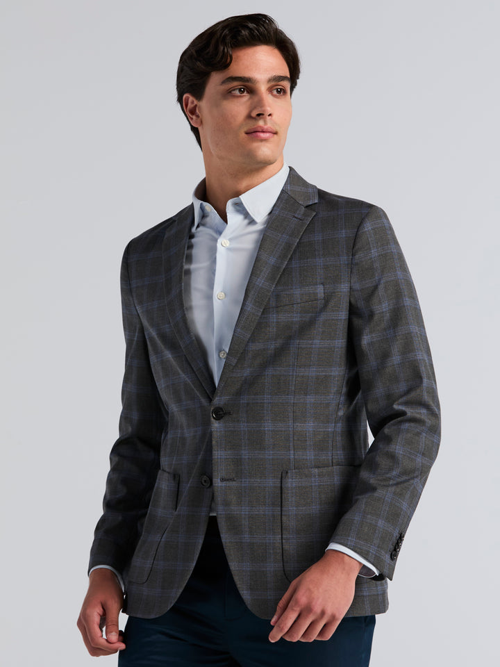 Slim Fit Shadow Glen Plaid Sport Jacket