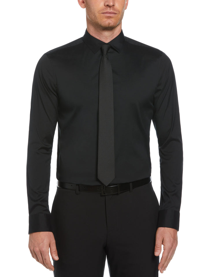 Slim Fit Smart Dress Shirt (Black) 