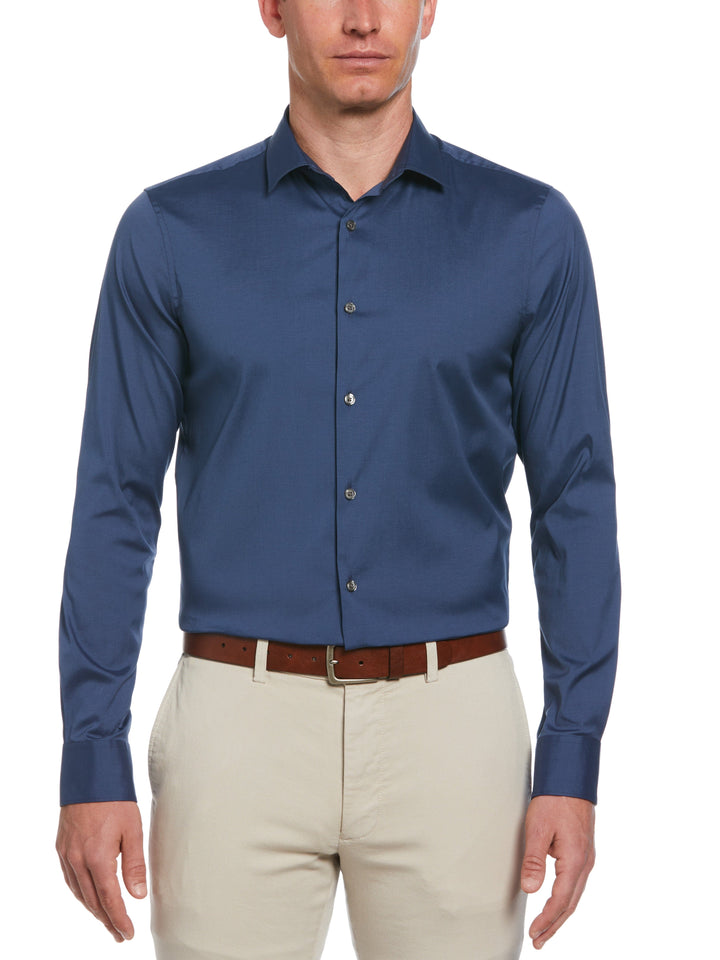 Slim Fit Smart Dress Shirt (Dark Denim) 