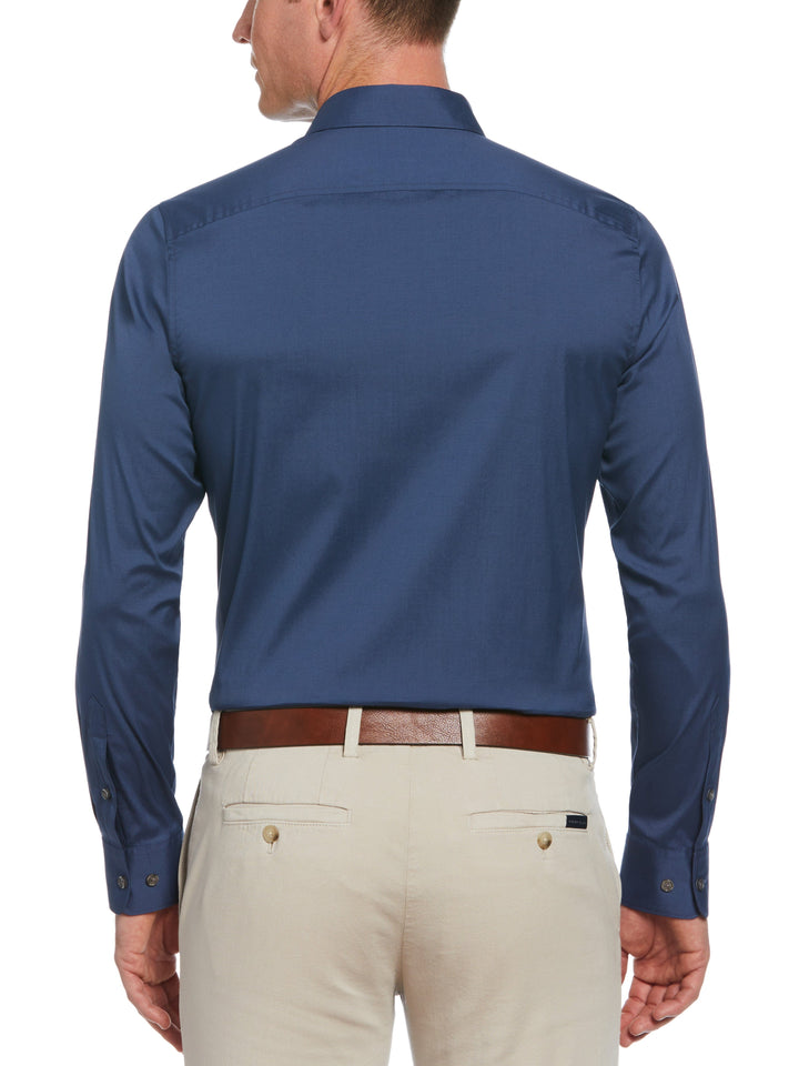 Slim Fit Smart Dress Shirt (Dark Denim) 