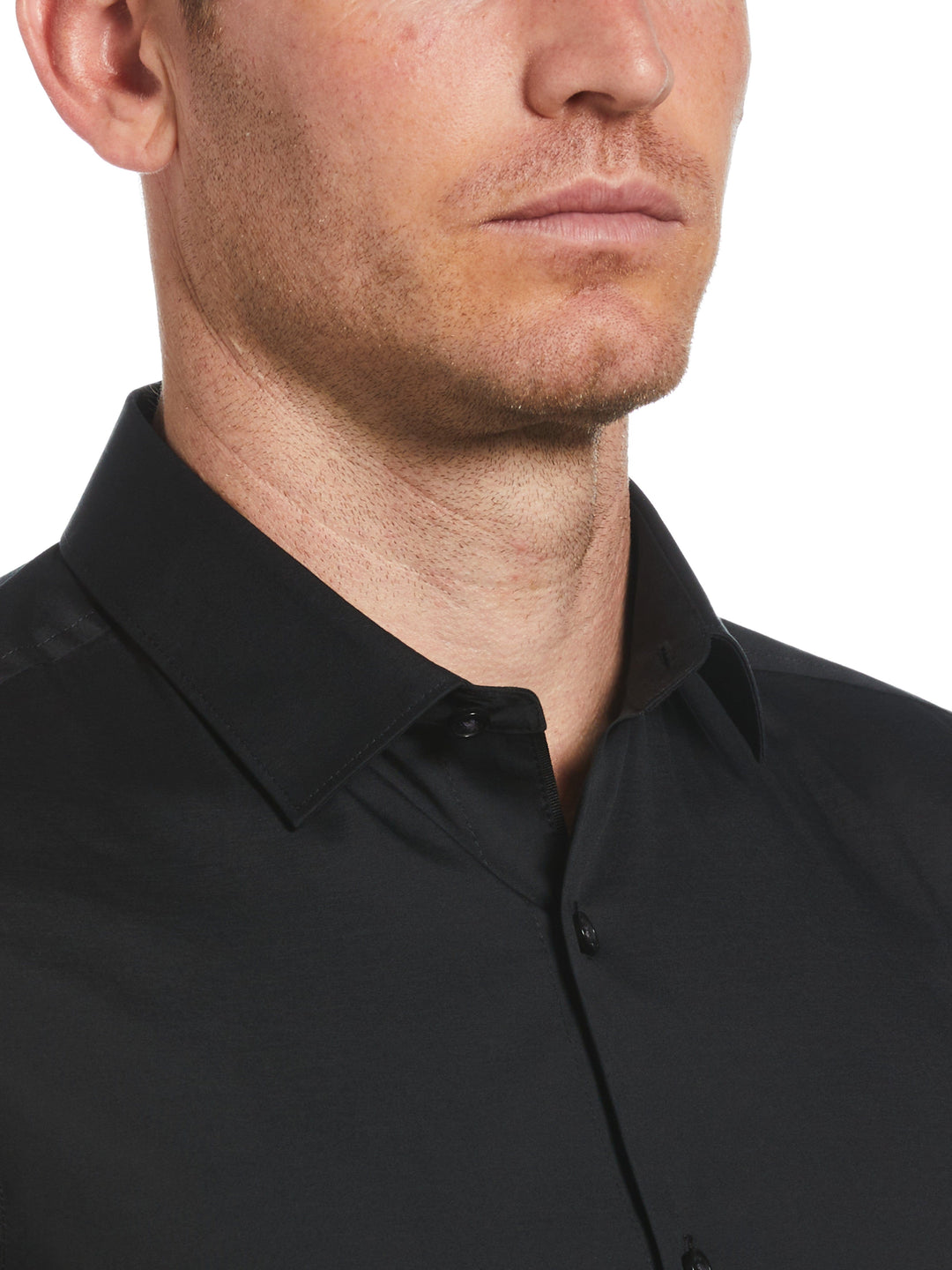Slim Fit Smart Dress Shirt (Black) 