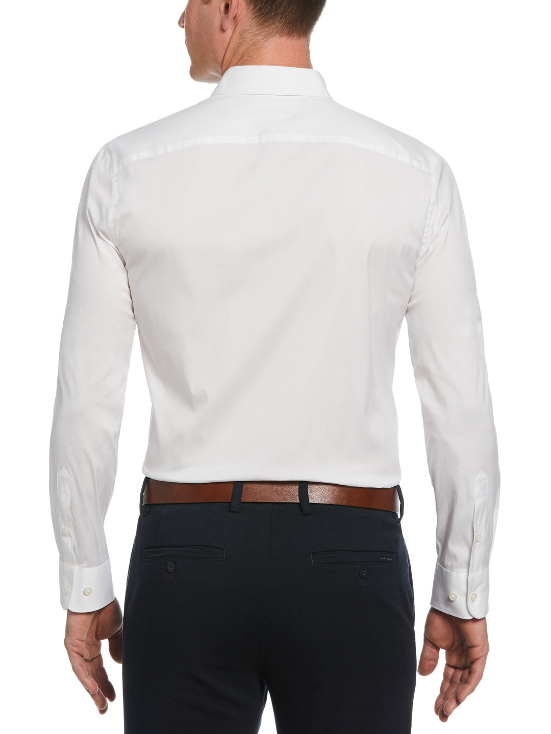 Slim Fit Smart Dress Shirt (Bright White) 