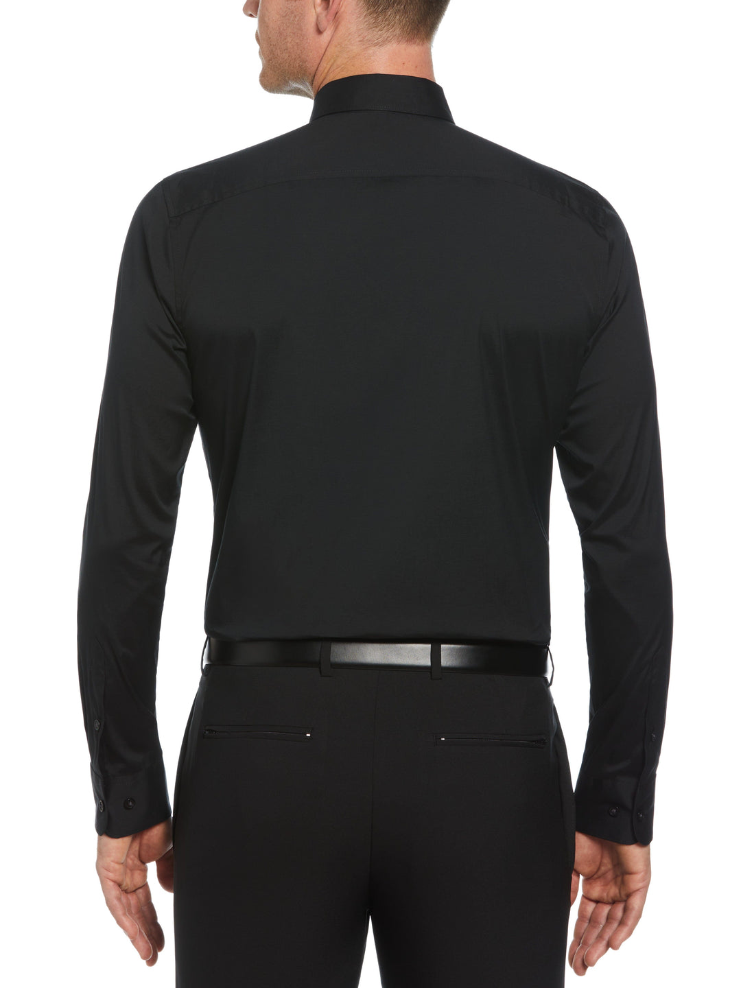 Slim Fit Smart Dress Shirt (Black) 
