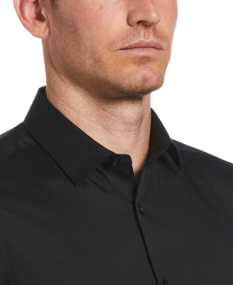 Slim Fit Smart Dress Shirt (Black) 