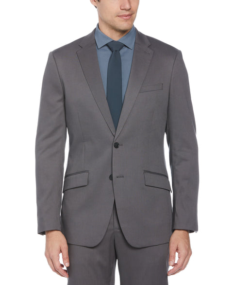 Slim Fit Smoked Pearl Performance Tech Suit Perry Ellis