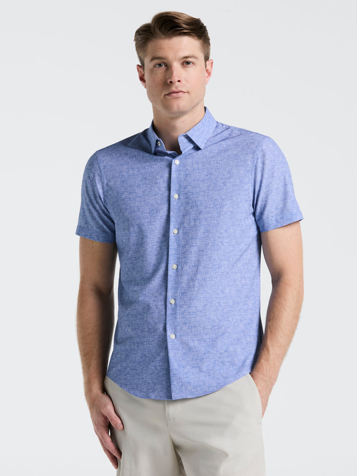 Slim Fit Soft Shirt (Bleached Denim) 