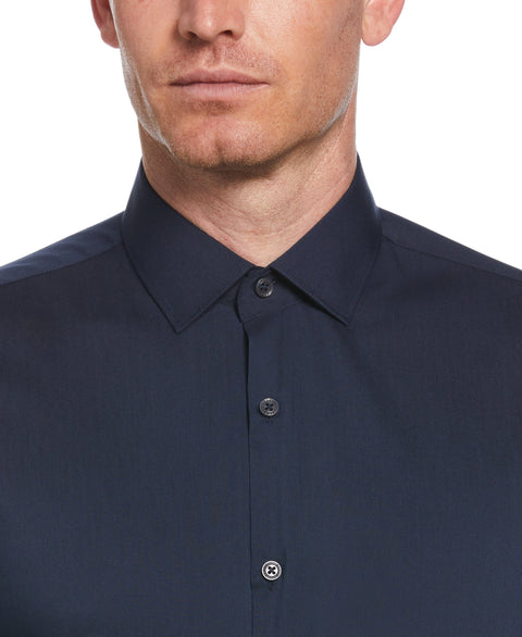 Navy Solid Dress Shirt (Navy) 