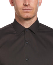 Brown Solid Dress Shirt (Brown) 