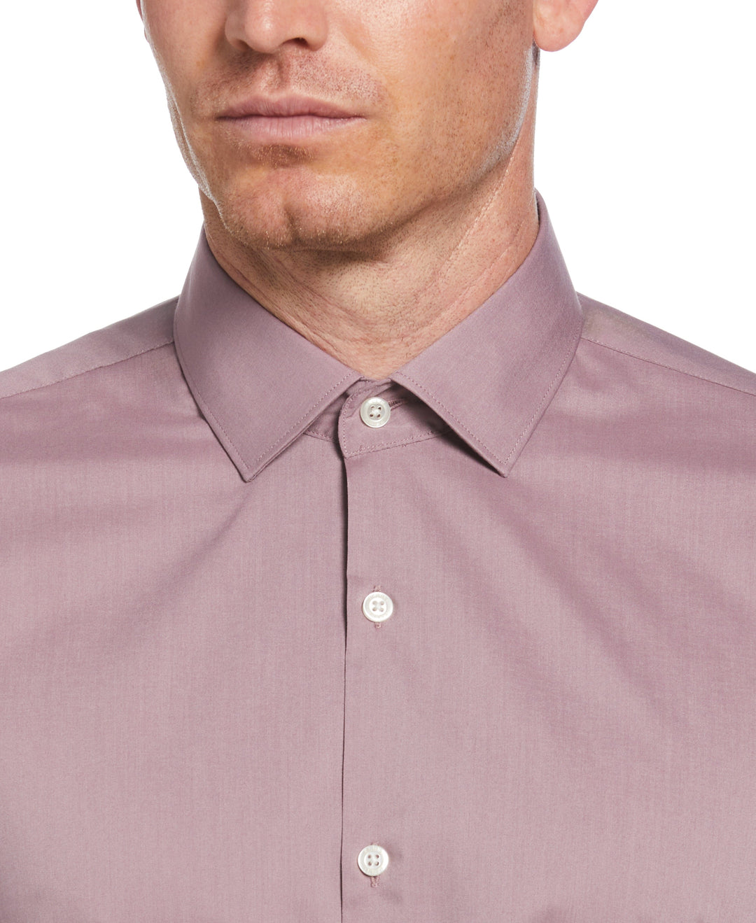 Dark Pink Solid Dress Shirt (Dark Pink) 