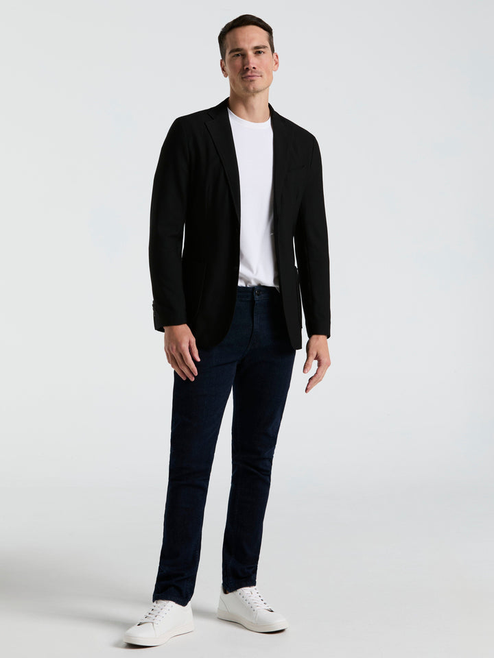Solid Knit Blazer (Black) 