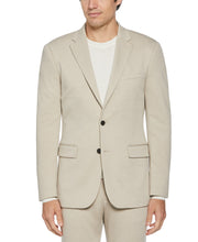 Slim Fit Solid Knit Suit Jacket (Light Taupe) 