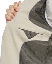 Slim Fit Solid Knit Suit Jacket (Light Taupe) 