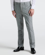 Slim Fit Solid Linen Blend Pant (Grey) 