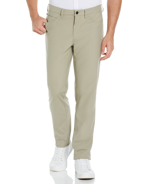 Slim Fit Stretch 5-Pocket Performance Pant Mushroom Grey Perry Ellis