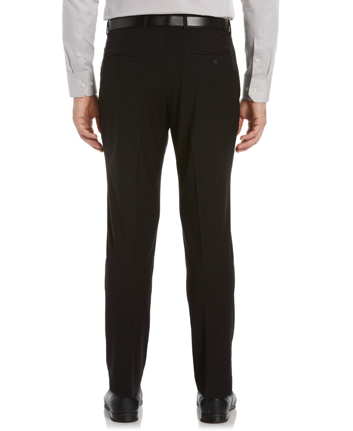 Slim Fit Stretch Active Waistband Dress Pant (Black) 