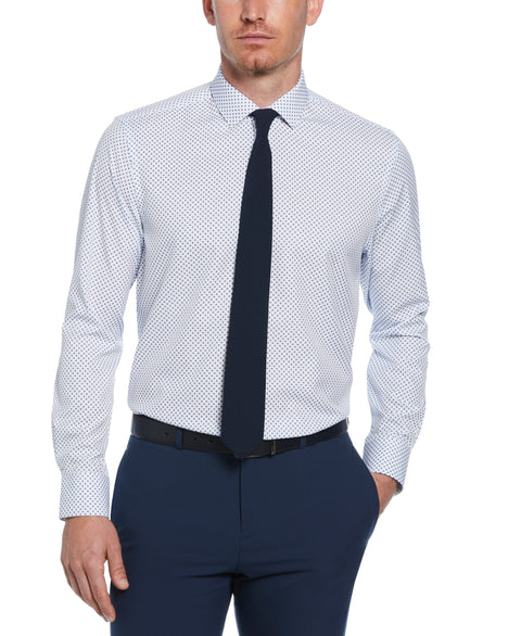 4-Way Stretch Navy Circle Shirt (Navy) 
