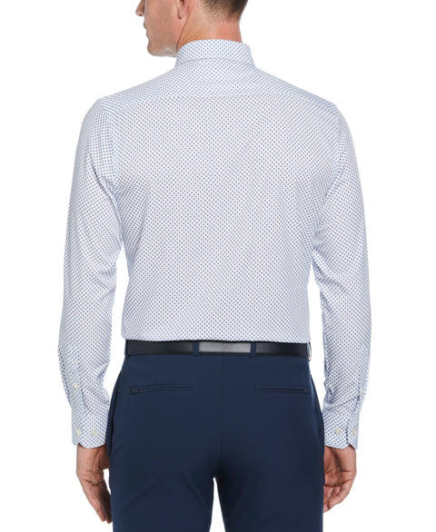 4-Way Stretch Navy Circle Shirt (Navy) 