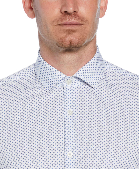 4-Way Stretch Navy Circle Shirt (Navy) 
