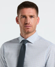 Slim Fit Stretch Cotton Blend Plaid Dress Shirt