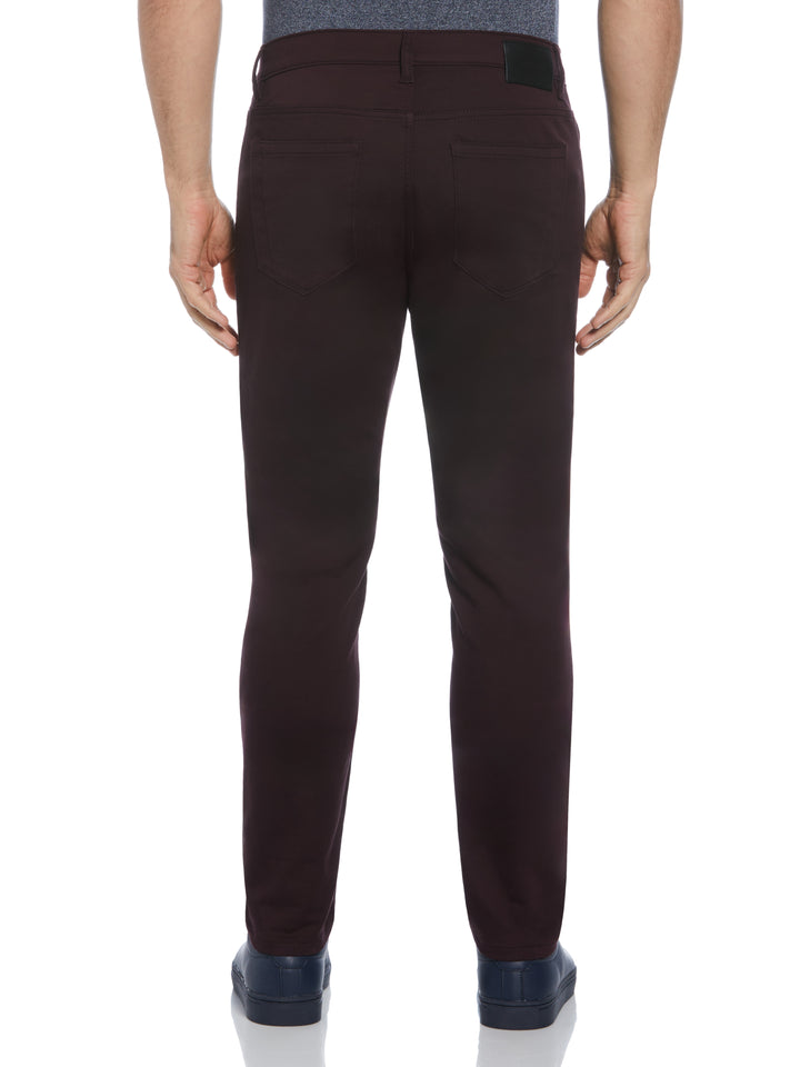 Slim Fit Stretch Knit 5-Pocket Pant (Port) 