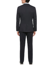 Slim Fit Stretch Pindot Navy Knit Suit