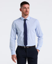 Slim Fit Stretch Plaid Dress Shirt