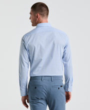 Stretch Plaid Shirt (Blue) 