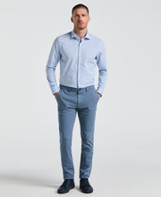Stretch Plaid Shirt (Blue) 