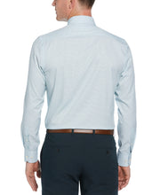 4-Way Stretch Small Check Shirt (Green) 