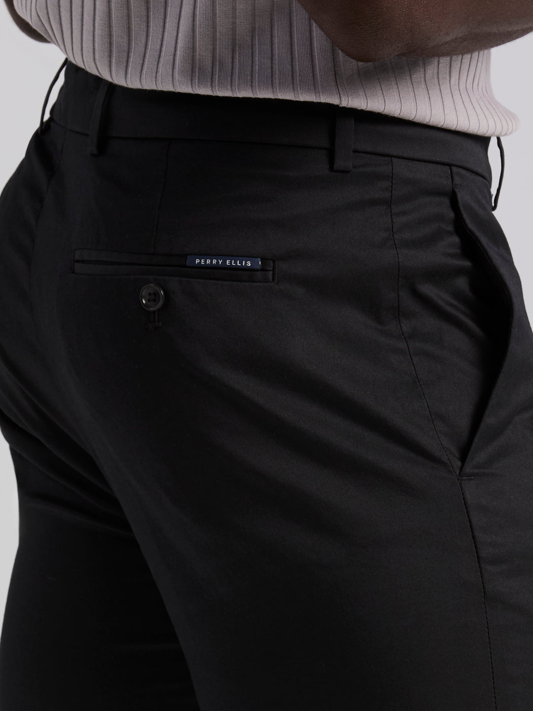 Slim Fit Stretch Peryennial Chino (Black) 