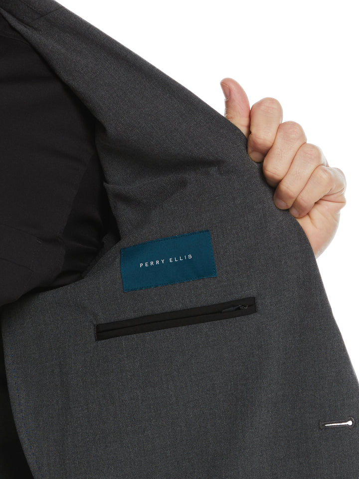 Slim Fit Stretch Tech Jacket (Charcoal) 