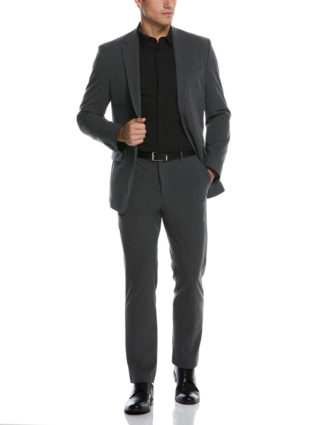 Slim Fit Stretch Tech Jacket (Charcoal) 