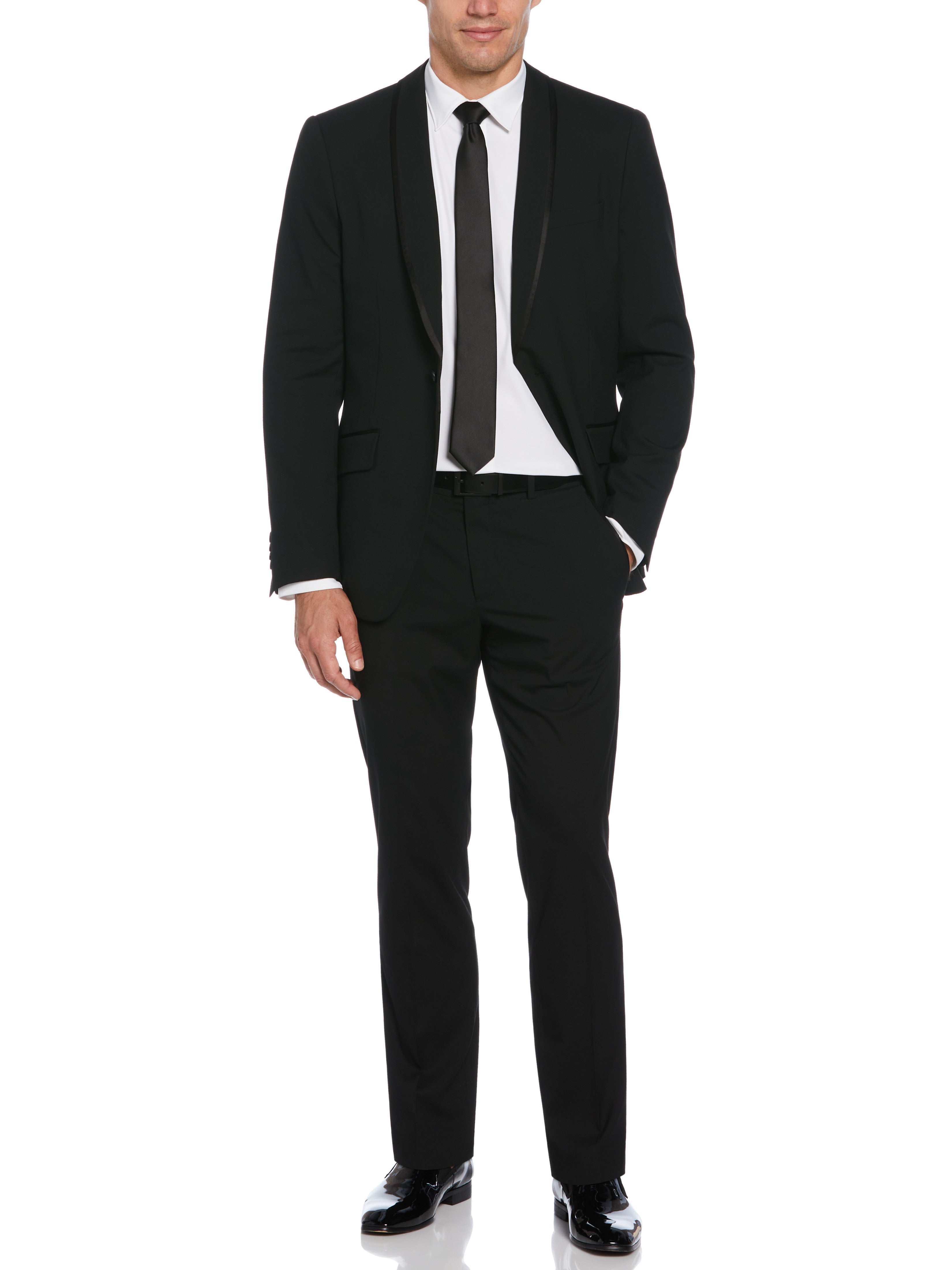 Slim Fit Stretch Tuxedo Suit Jacket – Perry Ellis
