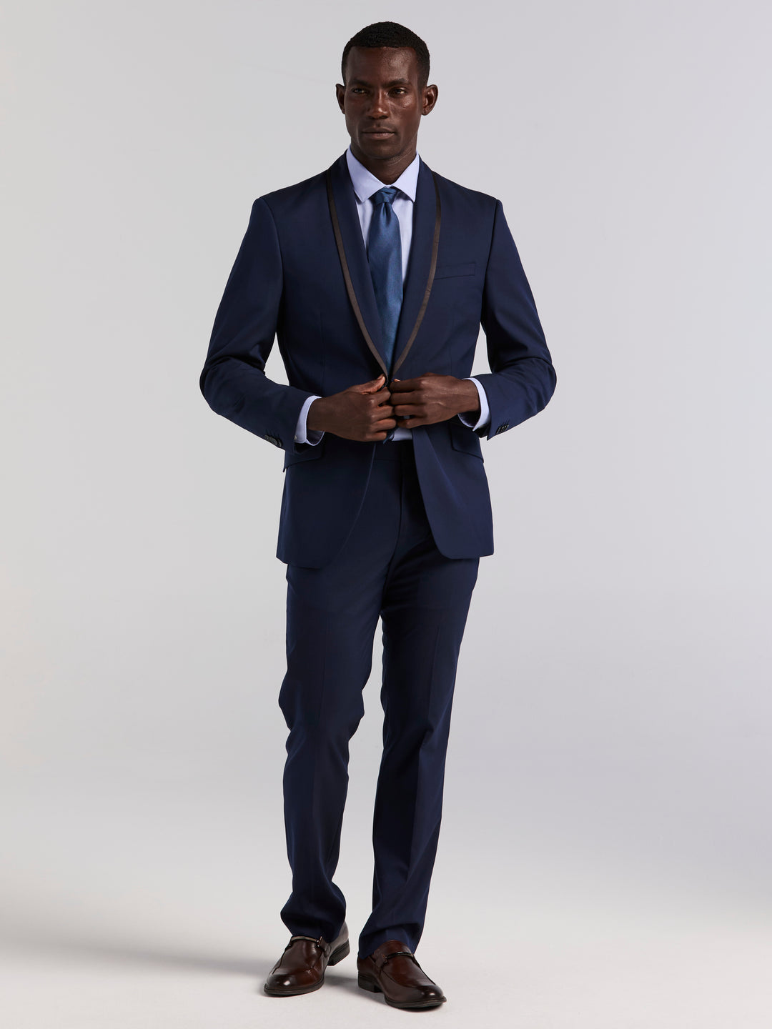 Slim Fit Tux Jacket (Dark Sapphire) 
