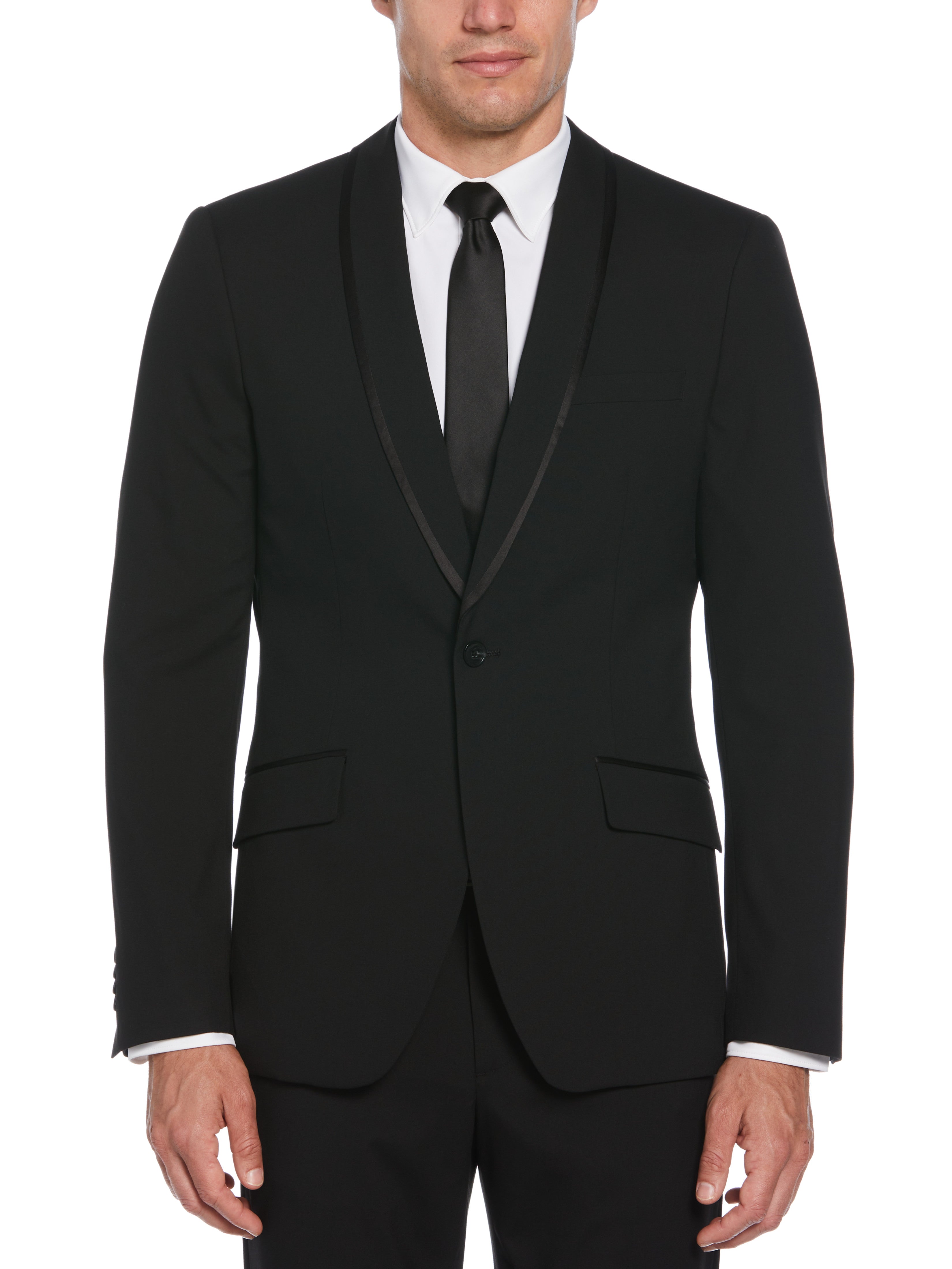 Slim Fit Stretch Tuxedo Suit Jacket – Perry Ellis
