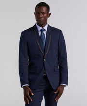 Slim Fit Stretch Dark Sapphire Tuxedo Suit