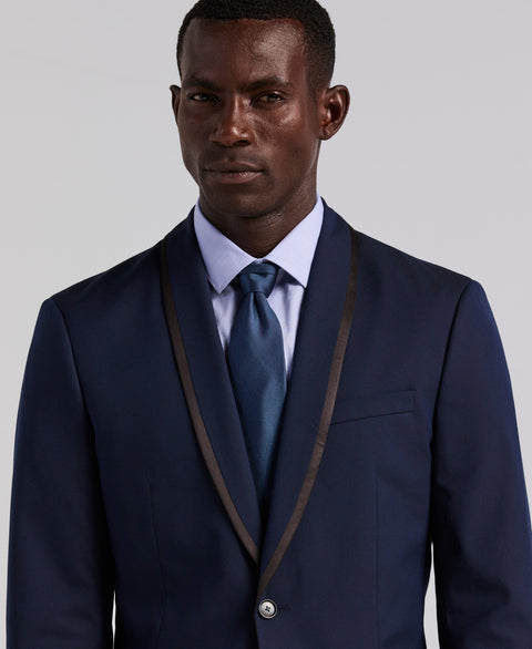Slim Fit Stretch Dark Sapphire Tuxedo Suit